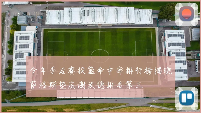 今年季后赛投篮命中率排行榜揭晓萨格斯垫底谢泼德排名第三